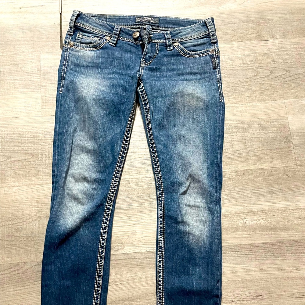 Silver jeans